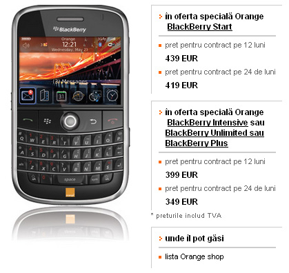 oferta Orange Blackberry Bold