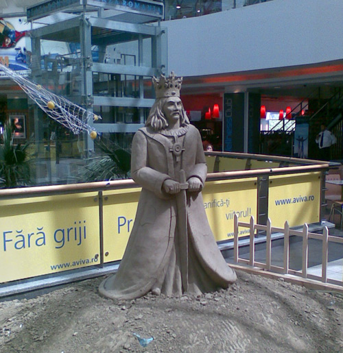 Sculpturi in nisip la Plaza Romania